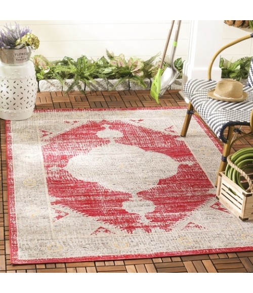 Safavieh Montage Rose / Grey MTG373 8 ft. X 10 ft. Rectangle Rug