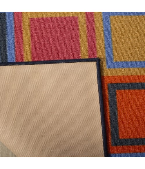 Safavieh Metropolis Blue / Multi Rug MTP531 4 ft. 7 in. X 6 ft. 6 in. Rectangle - Rugs Town Safavieh Metropolis Blue / Multi MTP531 4 ft. 7 in. X 6 ft. 6 in. Rectangle Rug