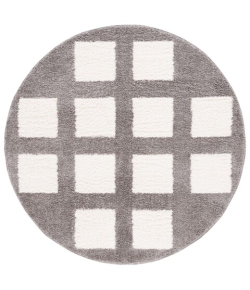 Safavieh Norway Grey / Ivory Rug NOR204 6 ft. 7 in. X 6 ft. 7 in. Round - Rugs Town Safavieh Norway Grey / Ivory NOR204 6 ft. 7 in. X 6 ft. 7 in. Round Rug