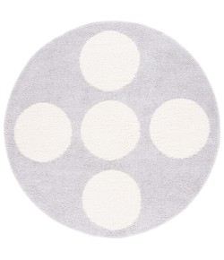 Safavieh Norway Grey / Ivory NOR208 6 ft. 7 in. X 6 ft. 7 in. Round Rug