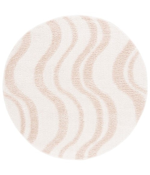 Safavieh Norway Beige / Ivory NOR210 6 ft. 7 in. X 6 ft. 7 in. Round Rug