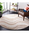 Safavieh Norway Beige / Ivory NOR210 6 ft. 7 in. X 6 ft. 7 in. Round Rug