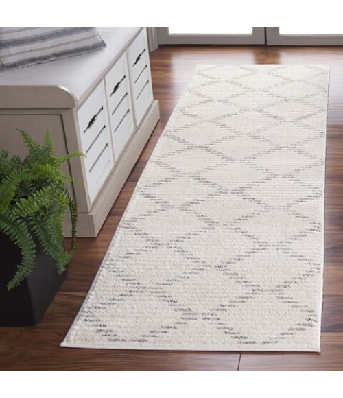 Safavieh Neptune Ivory / Grey Rug NPE858 2 ft. 2 in. X 8 ft. Runner - Rugs Town Safavieh Neptune Ivory / Grey NPE858 2 ft. 2 in. X 8 ft. Runner Rug