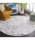 Safavieh Opal Ivory / Dark Grey OAL420 6 ft. 7 in. X 6 ft. 7 in. Round Rug