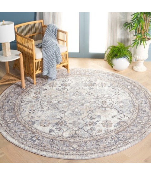 Safavieh Opal Grey / Beige Rug OAL462 6 ft. 7 in. X 6 ft. 7 in. Round - Rugs Town Safavieh Opal Grey / Beige OAL462 6 ft. 7 in. X 6 ft. 7 in. Round Rug