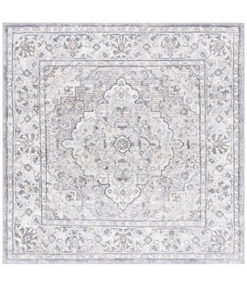 Safavieh Opal Grey / Ivory OAL464 6 ft. 7 in. X 6 ft. 7 in. Square Rug