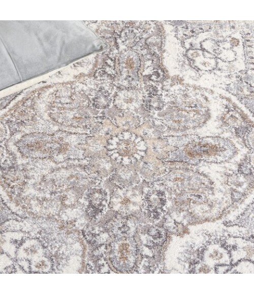 Safavieh Opal Grey / Ivory Rug OAL468 6 ft. 7 in. X 6 ft. 7 in. Round - Rugs Town Safavieh Opal Grey / Ivory OAL468 6 ft. 7 in. X 6 ft. 7 in. Round Rug