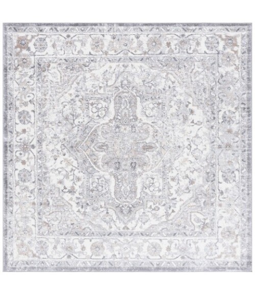 Safavieh Opal Grey / Ivory OAL468 6 ft. 7 in. X 6 ft. 7 in. Square Rug