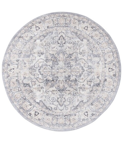 Safavieh Opal Grey / Ivory Rug OAL470 6 ft. 7 in. X 6 ft. 7 in. Round - Rugs Town Safavieh Opal Grey / Ivory OAL470 6 ft. 7 in. X 6 ft. 7 in. Round Rug