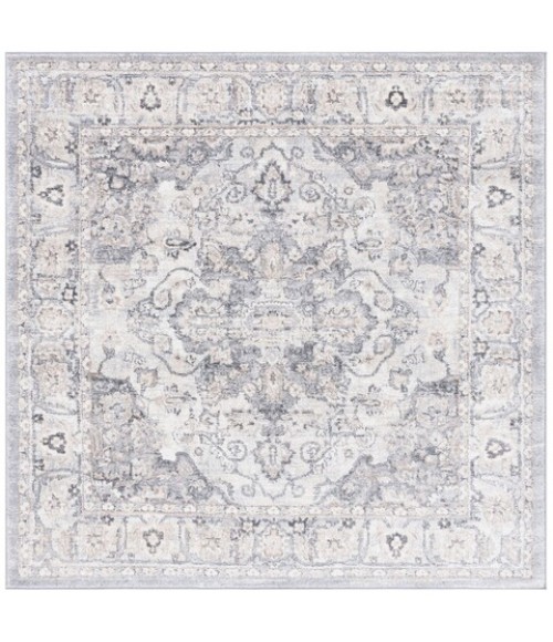 Safavieh Opal Grey / Ivory Rug OAL470 6 ft. 7 in. X 6 ft. 7 in. Square - Rugs Town Safavieh Opal Grey / Ivory OAL470 6 ft. 7 in. X 6 ft. 7 in. Square Rug