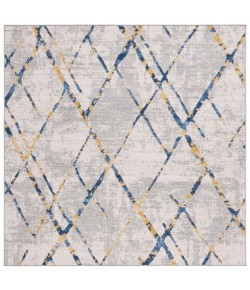 Safavieh Odyssey Grey / Blue Gold ODY810 6 ft. 7 in. X 6 ft. 7 in. Square Rug