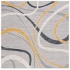 Safavieh Odyssey Grey / Gold Ivory ODY812 6 ft. 7 in. X 6 ft. 7 in. Square Rug