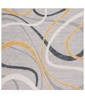 Safavieh Odyssey Grey / Gold Ivory ODY812 6 ft. 7 in. X 6 ft. 7 in. Square Rug