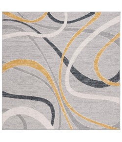 Safavieh Odyssey Grey / Gold Ivory ODY812 6 ft. 7 in. X 6 ft. 7 in. Square Rug