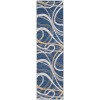 Safavieh Odyssey Blue / Gold Ivory ODY812 2 ft. 2 in. X 8 ft. Runner Rug