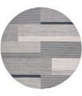 Safavieh Odyssey Grey / Black Ivory ODY816 6 ft. 7 in. X 6 ft. 7 in. Round Rug