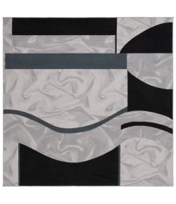 Safavieh Odyssey Ivory / Grey Black ODY826 6 ft. 7 in. X 6 ft. 7 in. Square Rug