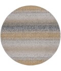 Safavieh Odyssey Gold / Grey ODY828 6 ft. 7 in. X 6 ft. 7 in. Round Rug