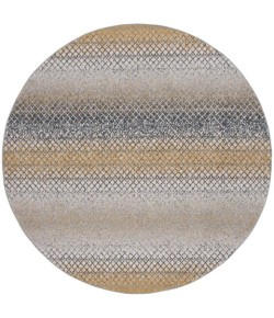Safavieh Odyssey Gold / Grey ODY828 6 ft. 7 in. X 6 ft. 7 in. Round Rug