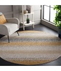 Safavieh Odyssey Gold / Grey ODY828 6 ft. 7 in. X 6 ft. 7 in. Round Rug