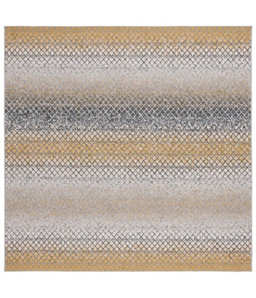 Safavieh Odyssey Gold / Grey ODY828 6 ft. 7 in. X 6 ft. 7 in. Square Rug