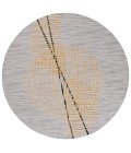 Safavieh Odyssey Grey / Gold ODY830 6 ft. 7 in. X 6 ft. 7 in. Round Rug