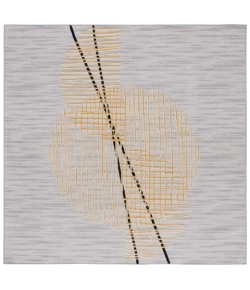 Safavieh Odyssey Grey / Gold ODY830 6 ft. 7 in. X 6 ft. 7 in. Square Rug