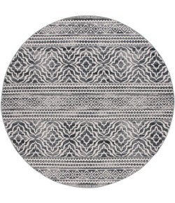 Safavieh Odyssey Black / Ivory ODY852 6 ft. 7 in. X 6 ft. 7 in. Round Rug