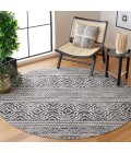 Safavieh Odyssey Black / Ivory ODY852 6 ft. 7 in. X 6 ft. 7 in. Round Rug