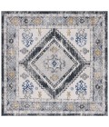 Safavieh Odyssey Dark Grey / Blue Gold ODY858 6 ft. 7 in. X 6 ft. 7 in. Square Rug