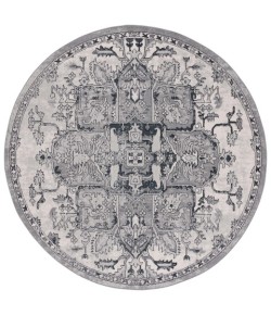 Safavieh Odyssey Grey / Dark Grey ODY860 6 ft. 7 in. X 6 ft. 7 in. Round Rug