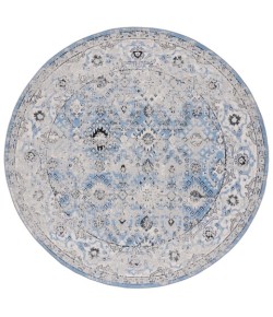 Safavieh Odyssey Grey / Light Blue ODY862 6 ft. 7 in. X 6 ft. 7 in. Round Rug