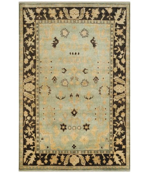 Safavieh Oushak Light Blue / Brown OSH112 9 ft. X 12 ft. Rectangle Rug