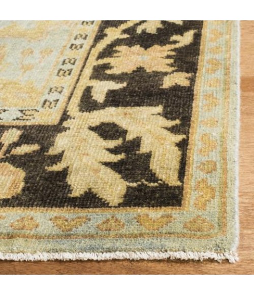 Safavieh Oushak Light Blue / Brown OSH112 9 ft. X 12 ft. Rectangle Rug