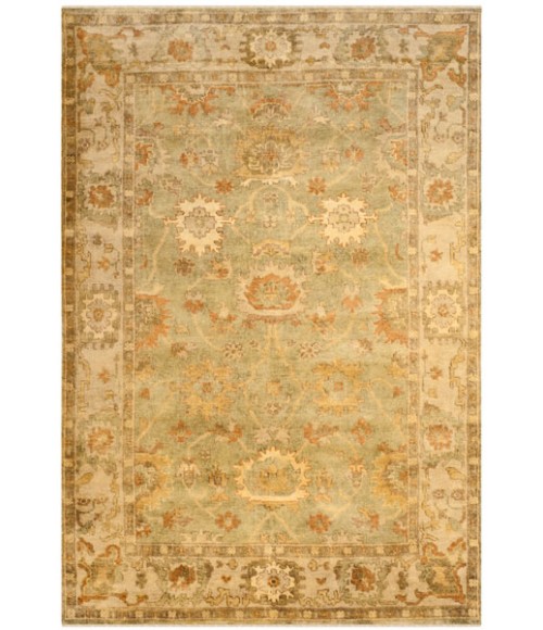Safavieh Oushak Green / Beige OSH115 10 ft. X 14 ft. Rectangle Rug