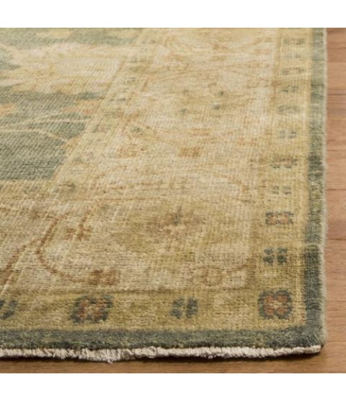 Safavieh Oushak Medium Blue / Green OSH117 4 ft. X 6 ft. Rectangle Rug