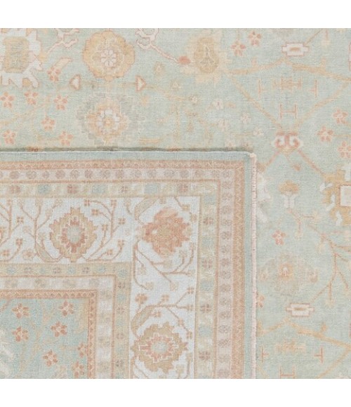 Safavieh Oushak Dark Green / Light Green OSH117 4 ft. X 6 ft. Rectangle Rug