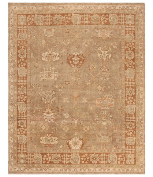 Safavieh Oushak Beige / Rust Rug OSH118 8 ft. X 10 ft. Rectangle - Rugs Town Safavieh Oushak Beige / Rust OSH118 8 ft. X 10 ft. Rectangle Rug