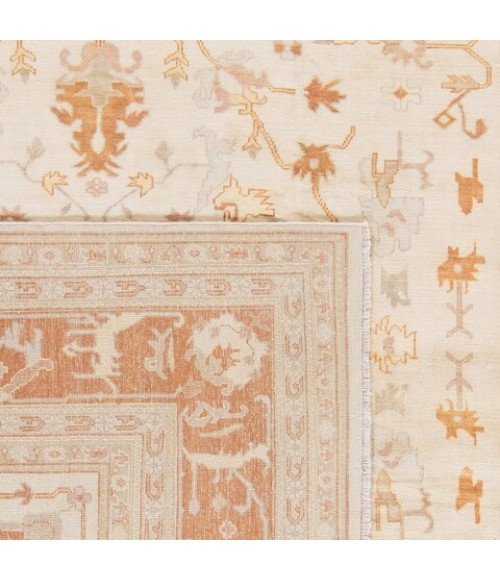 Safavieh Oushak Ivory / Rust OSH122 6 ft. X 9 ft. Rectangle Rug