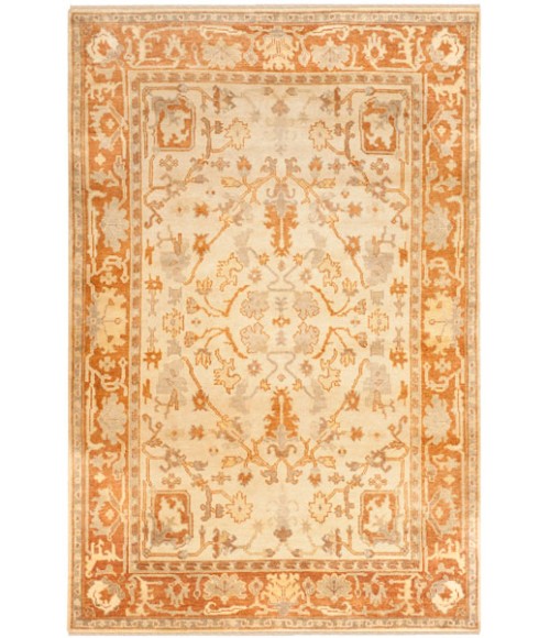 Safavieh Oushak Ivory / Rust OSH122 6 ft. X 9 ft. Rectangle Rug