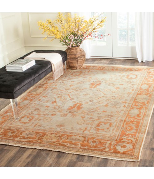 Safavieh Oushak Ivory / Rust OSH122 6 ft. X 9 ft. Rectangle Rug