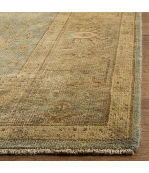 Safavieh Oushak Light Blue / Beige Rug OSH124 6 ft. X 9 ft. Rectangle - Rugs Town Safavieh Oushak Light Blue / Beige OSH124 6 ft. X 9 ft. Rectangle Rug