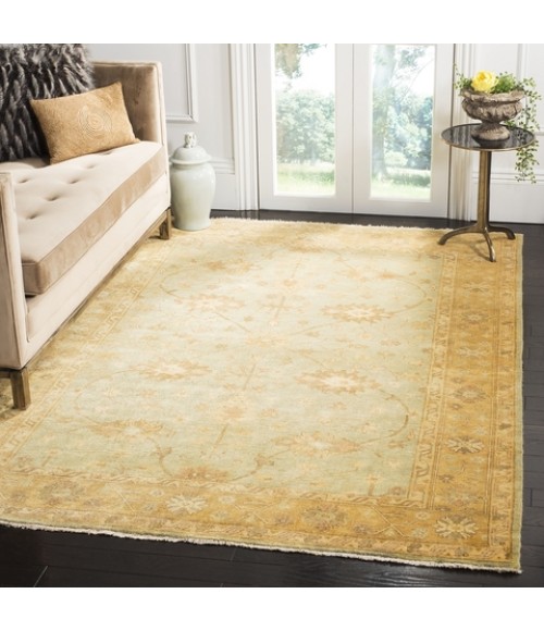 Safavieh Oushak Light Blue / Gold OSH151 8 ft. X 10 ft. Rectangle Rug