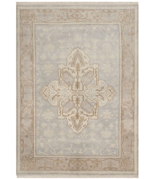 Safavieh Oushak Light Blue / Brown Rug OSH233 8 ft. X 10 ft. Rectangle - Rugs Town Safavieh Oushak Light Blue / Brown OSH233 8 ft. X 10 ft. Rectangle Rug