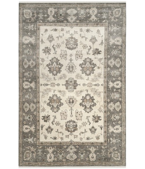 Safavieh Oushak Ivory / Charcoal OSH235 8 ft. X 10 ft. Rectangle Rug