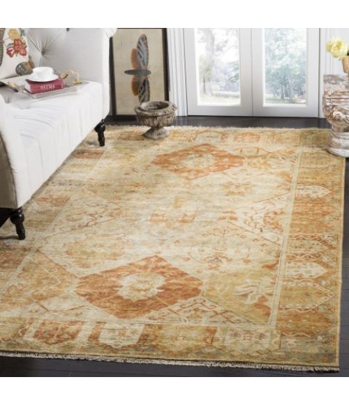 Safavieh Oushak Gold / Brown OSH561 8 ft. X 10 ft. Rectangle Rug