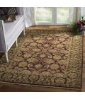 Safavieh Old World Burgundy / Green OW115 4 ft. X 6 ft. Rectangle Rug