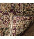 Safavieh Old World Burgundy / Green OW115 4 ft. X 4 ft. Round Rug