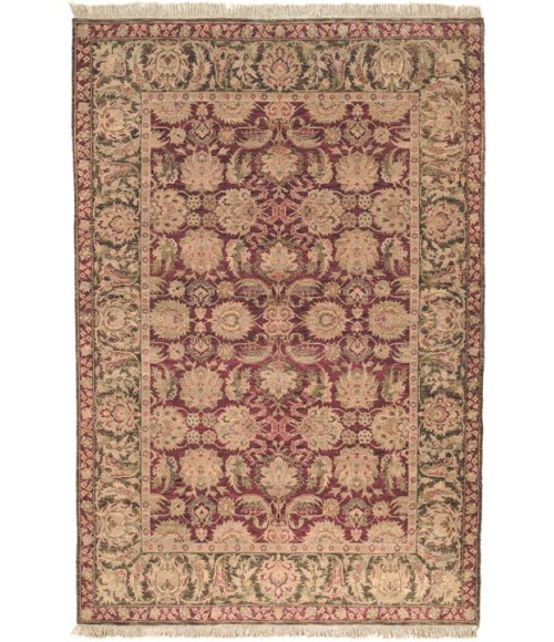 Safavieh Old World Burgundy / Green OW115 4 ft. X 6 ft. Rectangle Rug