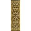 Safavieh Old World Dark Brown / Gold OW115 2 ft. 6 in. X 12 ft. Runner Rug